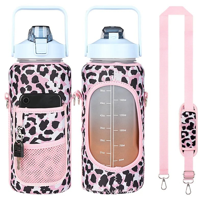 2L Plastic Water Bottle with Storage Sleeve and Strap Carrier Bag – Water Bottle and Sprot Water Bottle price