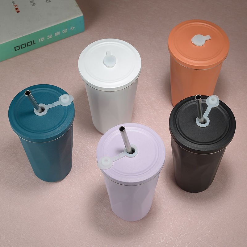 600ml New Style 18/8 Double Wall Insulated Stainless Steel Tumbler with Straw – Stainless Steel Tumbler and Double Wall Water Bottle price