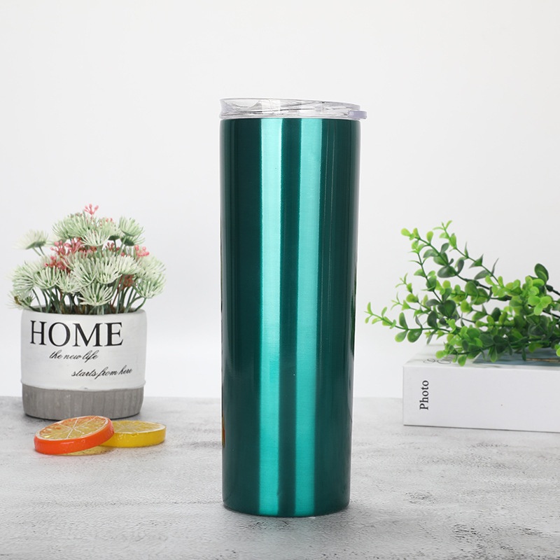 Allochroic Hot Selling Stainless Steel Straight Tumbler Water Bottle with Straw – Thermos and Vacuum Flask price