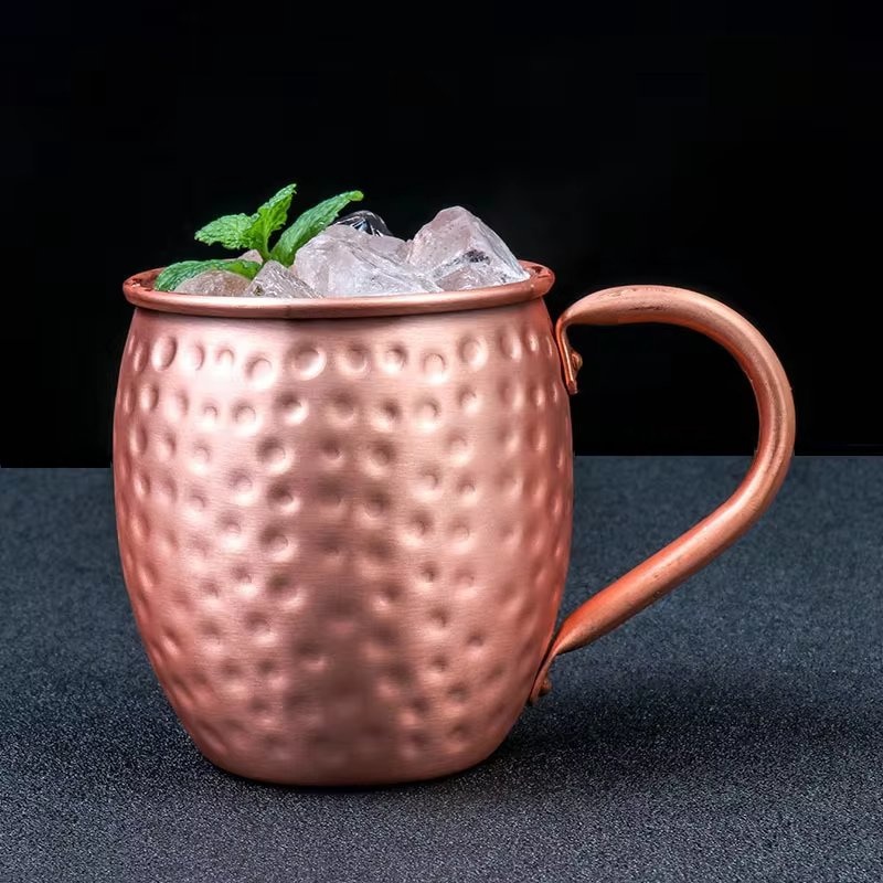 Custom Copper Beer Mug Rose Gold Handcrafted Stainless Steel Moscow Mule Mug for Wine Beer Cold Drink – Moscow Mule Mug and Metal Cup price