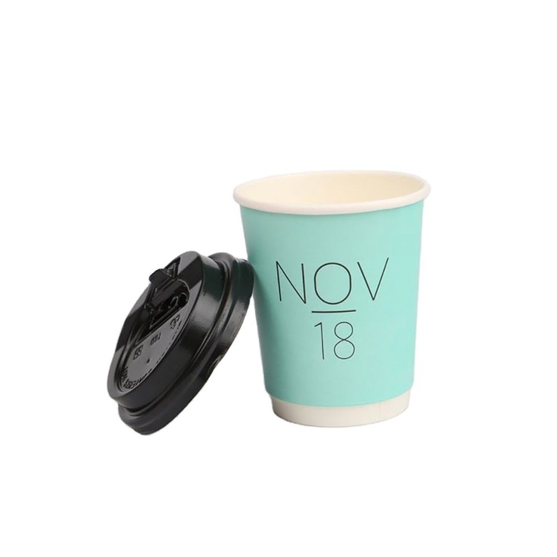 Disposable Custom Logo and Size Takeout Coffee Paper Cups with Lids – Paper Cup and Double Wall Paper Cup price