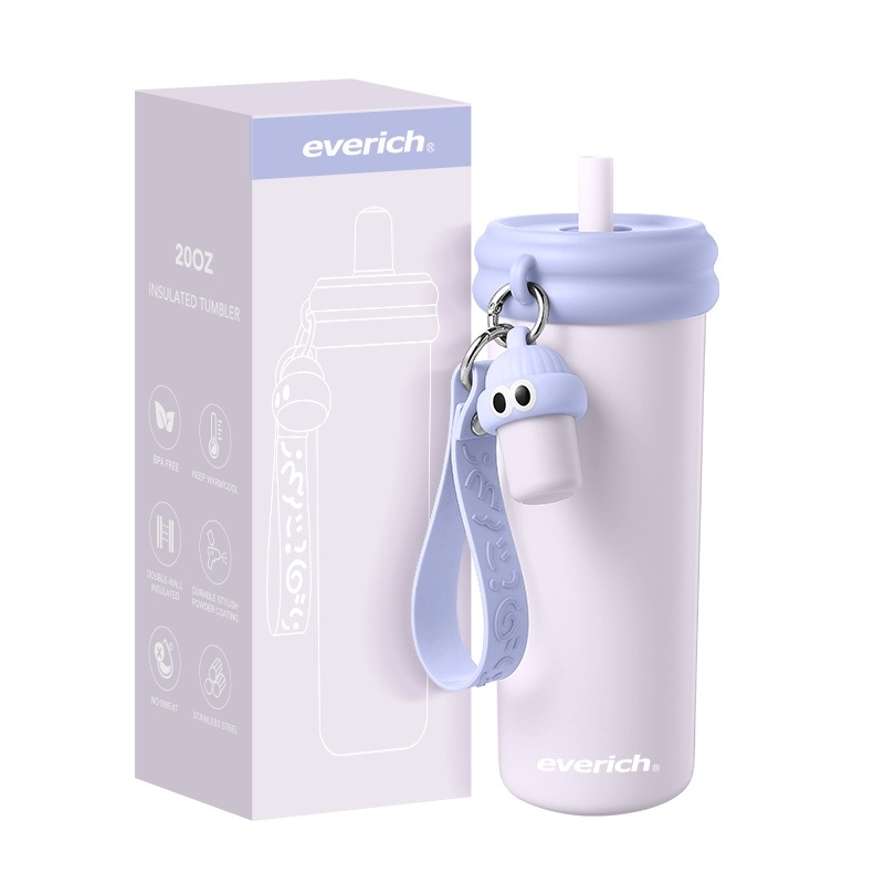 Everich Double Wall Stainless Steel Water Bottle with Straw Lid and Tea Partition BPA Free – Insulated Tumbler and Stainless Steel Bottle price