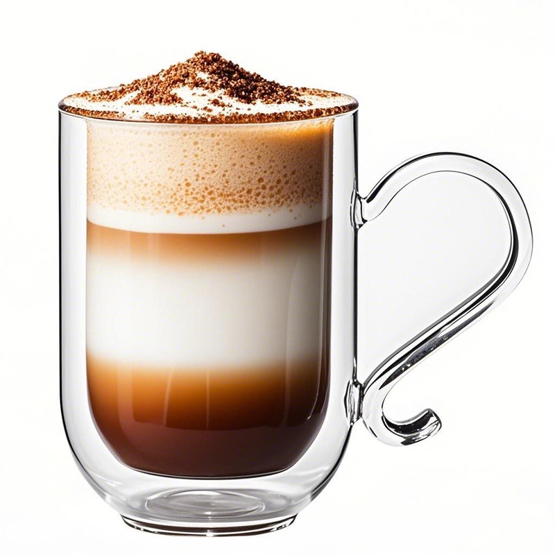 High Quality Heat Resistant Glass Mugs Transparent Double Wall Glass Coffee Mug for Tea Wine Water Drinking Borosilicate Glass Cup Glassware – Glass Coffee Mug and Borosilicate Glass Mug price