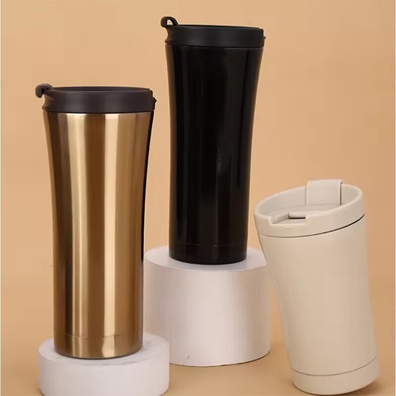 Outdoor Portable Thermal Coffee Cup with Lid 304 Stainless Steel Water Bottle – Health Care and Leak Proof Sweat Proof price