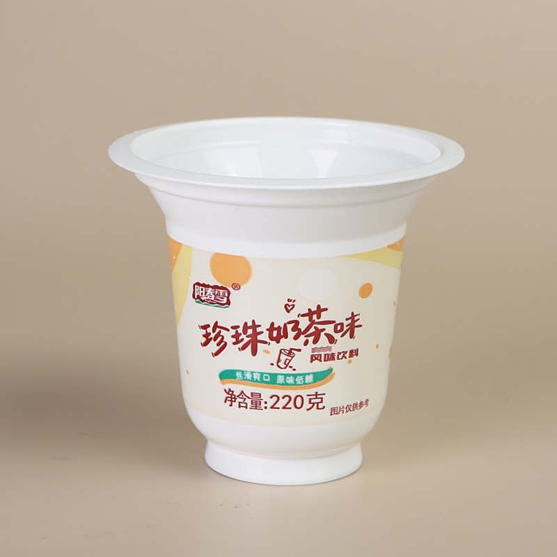 PP Plastic Milk Pudding Cups  Disposable Yogurt Containers with Logo Print – Custom Logo Cup and 8oz Custom Plastic Cup price