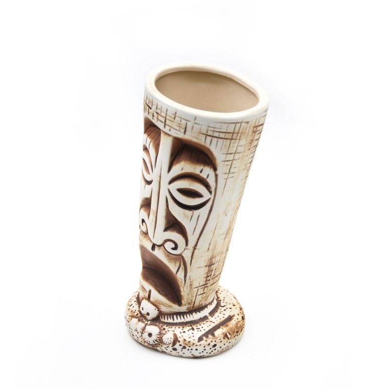 Tiki Mugs – Large Ceramic Tiki Mug, Cocktail Mugs for Mai Tai, Punch, Pina Colada, and Tropical Bar Drinks (TIKISET) – Vasos Tiki and Tiki Bar Outdoors price
