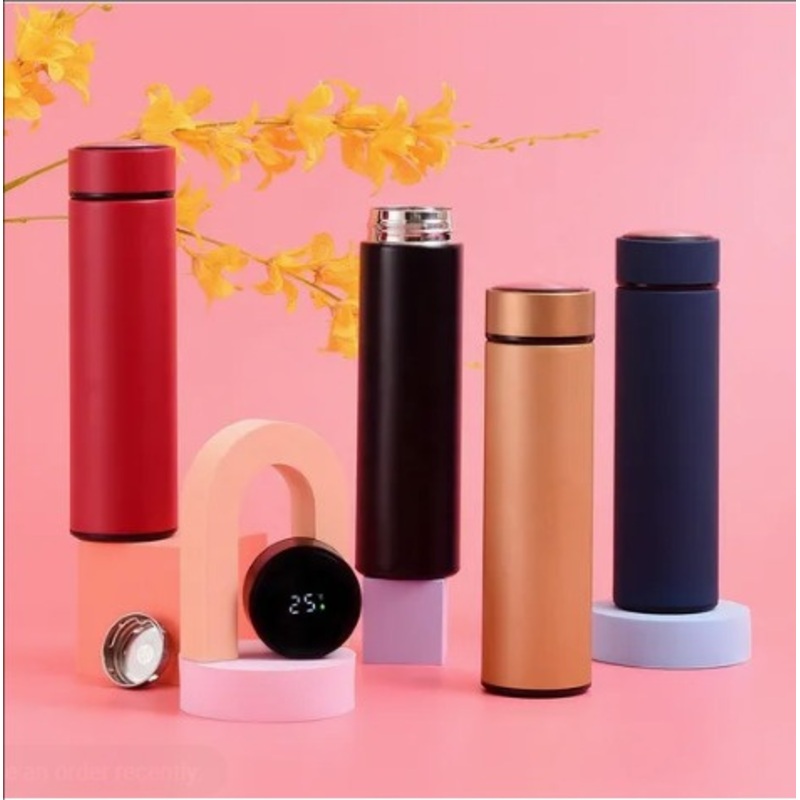 18oz 500ml Water Bottles Double Wall Hot Cold LED Digital Display Sport Insulated Vacuum Stainless Steel Flask – Water Bottle & Thermos and Stainless Steel Vacuum Flask price