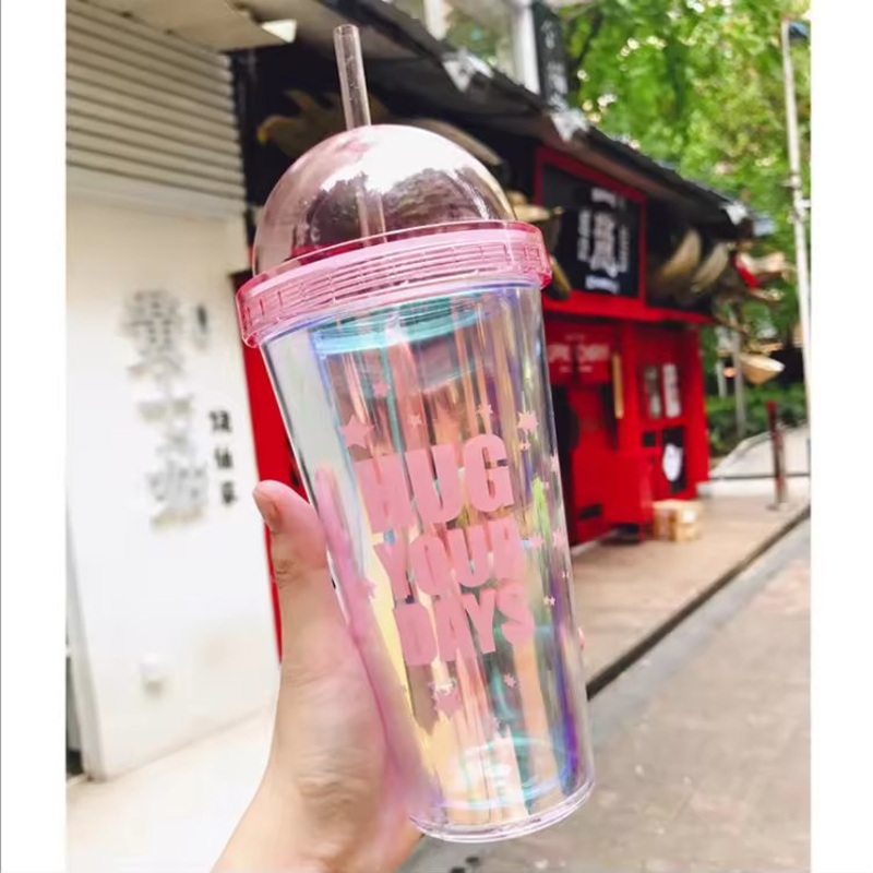 420ml Double-Wall Plastic BPA Free Food Grade Water Tumbler with Straw, – Color Changing Tumbler and Plastic Tumbler price