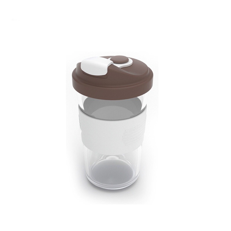 BPA-Free Silicone Lid 12oz Borosilicate Glass Reusable Coffee Travel Cups – Whisky Glass and Kitchenware price