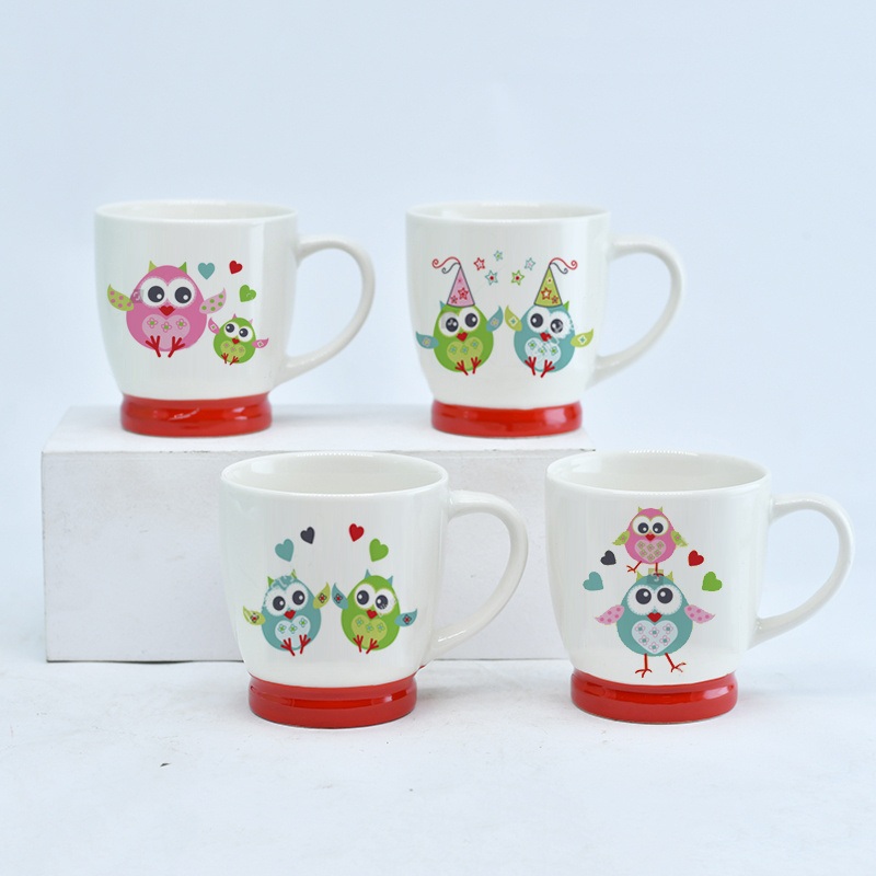 Hot Sale Half Colored 12oz Ceramic Stoneware Mug Cappuccino Coffee Mug for Wholesale – Dinner Set and Tableware price