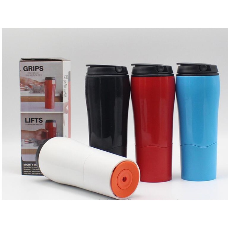 Non-Spill Travel Car Mug Suction Coffee Tumbler with String Plastic Travel Drinking Non-Spill Suction Mug – Plastic Mug and Anti-Tipping Mug price