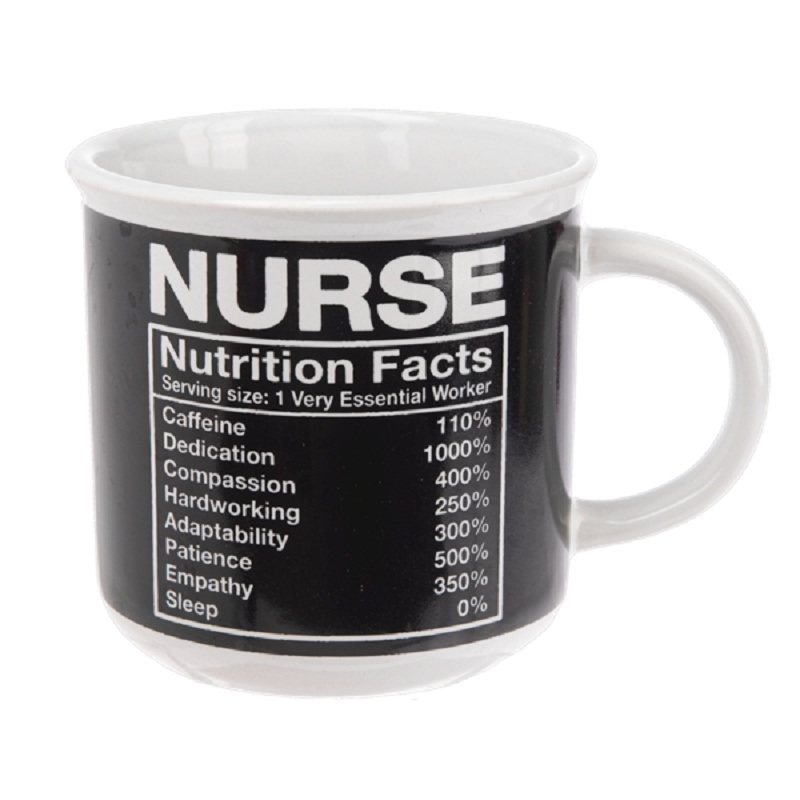 Nurse Nutritional Facts Novelty Gift Printed Tea Ceramic Mug 11oz Ceramic Coffee Mug – Mug and Coffee Cup price
