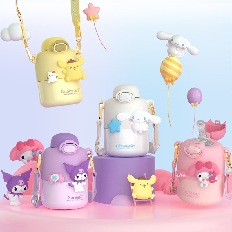 Runnjoy New Arrival 316 Stainless Steel Childrens Thermo Men and Women Cute Cartoon Portable Straw Cup Sanrios Water Cup – Sanrio Water Cup and Stainless Steel Cup price