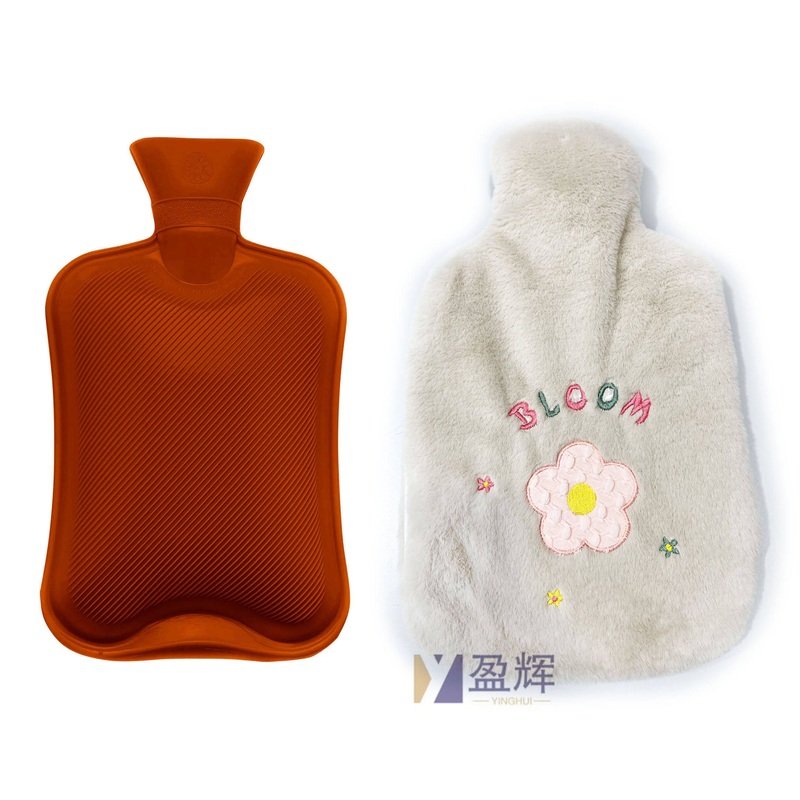 Wholesale Rubber Warm Water-Filling Hot Water Bottle 1500ml Hot-Water Bag with Soft Plush Cover Bloom Cover – Filling Hot Water Bottle and Wholesale Hot Water Bag price