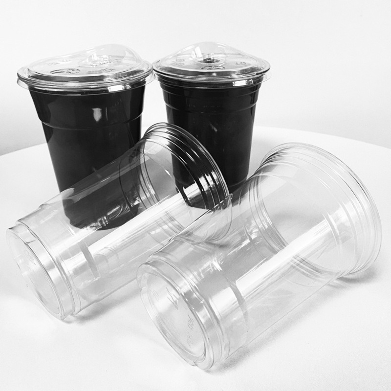 16oz 22oz 14oz Custom Disposable Transparent Pet PP Cup Plastic Packaging 700ml Clear Frosted Cup Printed – Single Wall Paper Cup and Double Wall Paper Cup price