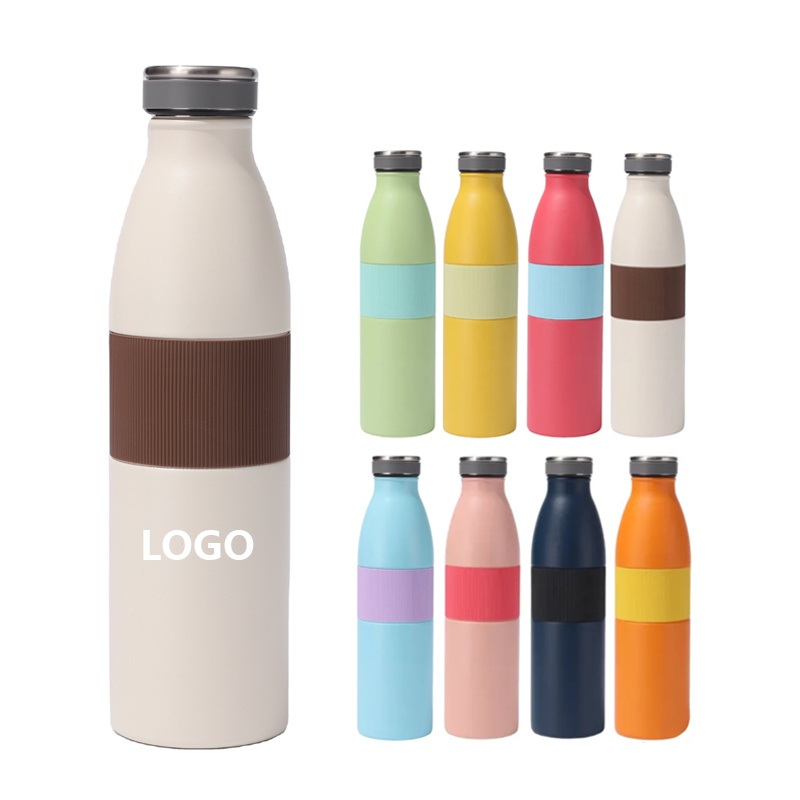22oz 650ml Double Stainless Steel Bottle Thermal Milk Water Bottle Drinking Vacuum Flask Bottle with Silicone Sleeves – 2025 New Arrival Thermal Milk Water Bottle and Vacuum Flask with Silicone Sleeves price