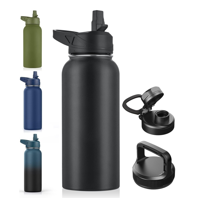 32 Oz Insulated Stainless Steel Sports Water Bottle with Straw – Stainless Bottle and Water Cup price