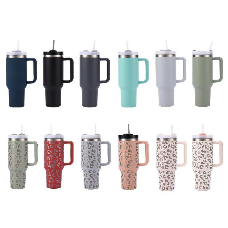 40oz Handle Ice Cup 304 Car Cup Cold Beer Cola Double Wall Insulated Stainless Steel Water Bottle Stanle Cup – Stanle Cup and 304 Stainless Steel Coffee Cup price