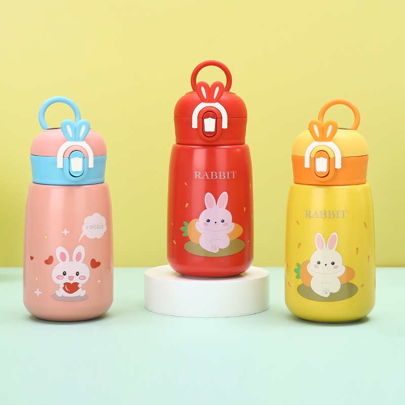 Cartoon Cute Rabbit Cup Flip Lid Stainless Steel Insulated Cup for Kids – Steel Double Wall Tumbler and Outdoor Travel Flask price