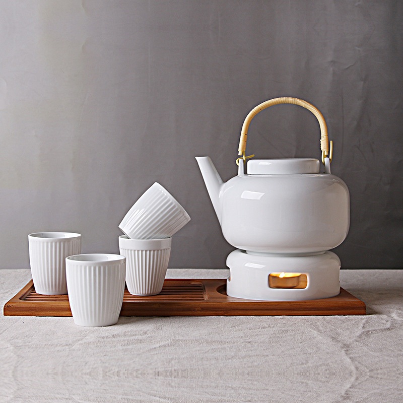 China Pottery 2000ml Heating Ceramic Teapot Set for Tea and Coffee – Tea Pot and Stainless Steel price