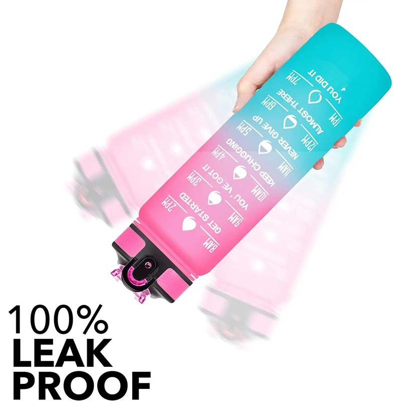 Custom Logo 1L Plastic Outdoor Drinking Water Bottles – Motivational Water Bottle and Water Bottle price