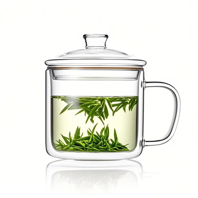 Glass Tumbler Cup Mug with Glass Lid and Handle Clear Transparent Hand Made Heat Resistant Borosilicate Glass Tumbler – Tumbler Cup and Tumbler Mug price