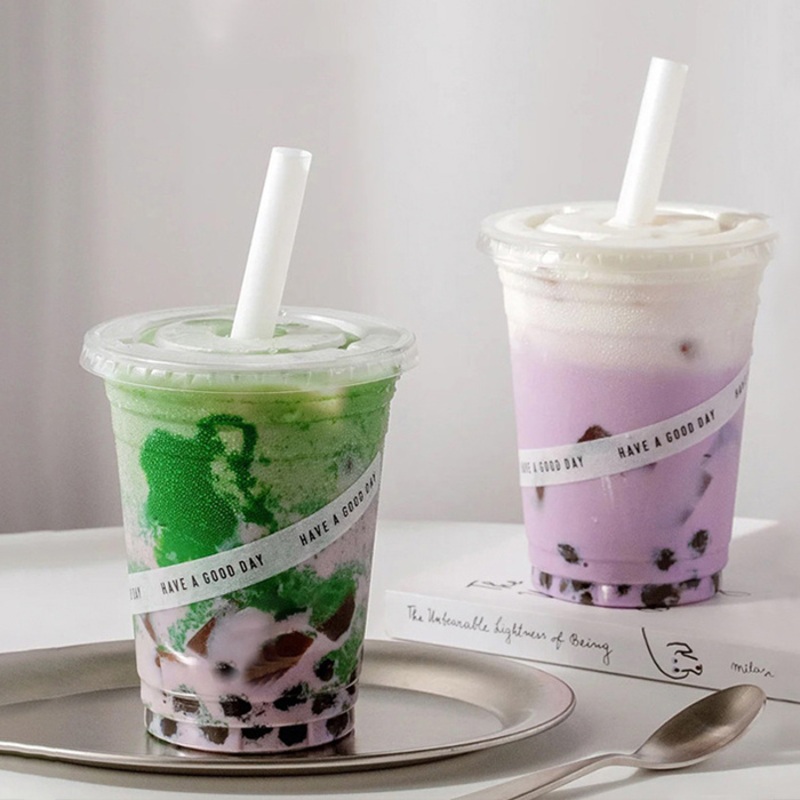 Low MOQ Disposable Pet Plastic Smoothie Cups Cold Cup with Flat Lid – Smoothie Cups with Flat Lid and Disposable Smoothie Cup price