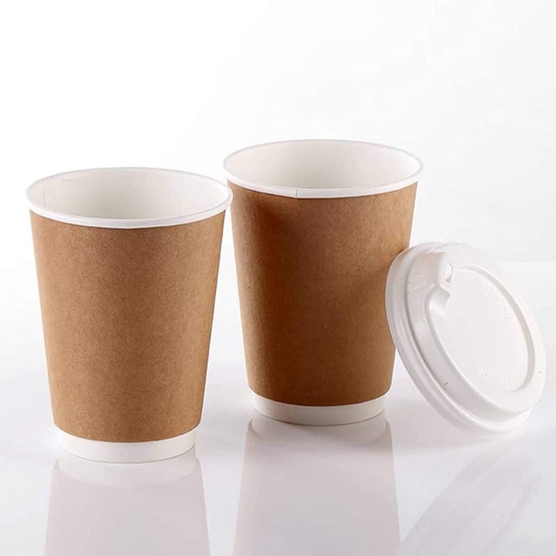 Manufacture 8oz Disposable Kraft Double Wall Paper Cups for Hot Beverage – Paper Cup and Disposable Coffee Cup price