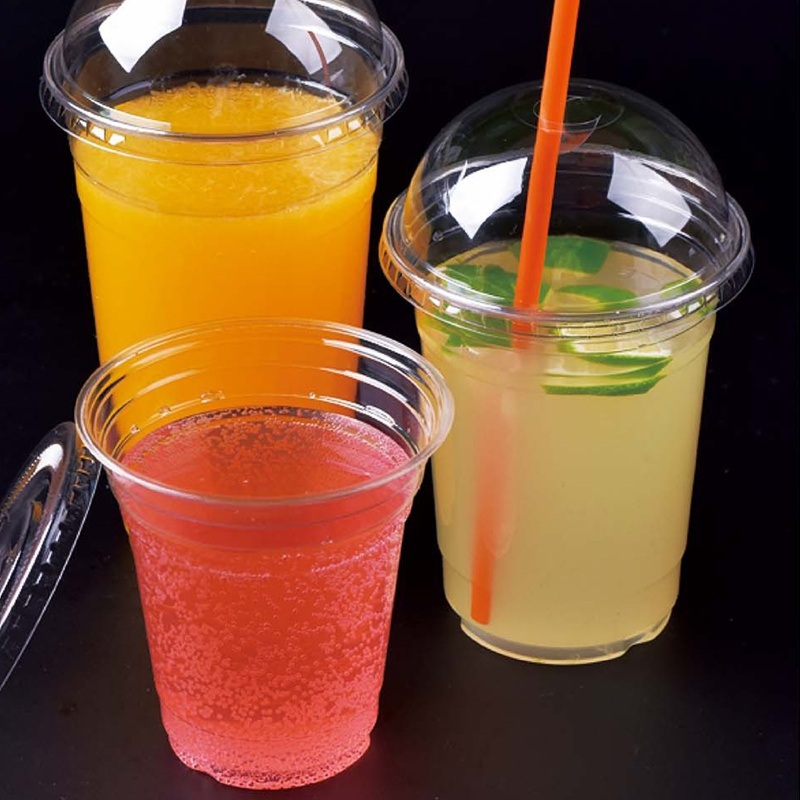 PLA Take Away Coffee Cups Biodegradable 12oz 16oz Clear Elegant Cold Custom Beverage Cups – Cold Beverage Cups and Elegant Cold Cups price