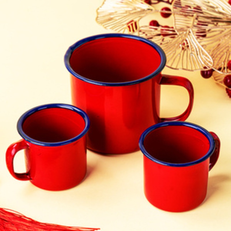 Red Chinese Old Fashion Enamel Mug with Different Size – Enamel and Esmalte price