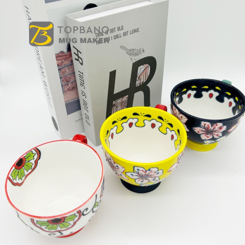 Topbano Mug Maker Handmade Flower Glaze Coffee Ceramic Mug Tea Cups – Ceramic Mug and Custom Mug price