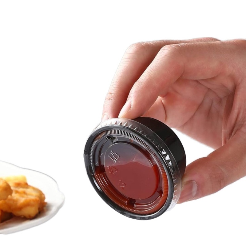 2oz Microwave Dish Containers Round PP Material Small Portion Cup with Lids – Portion Cup with Lids and 2oz Portion Cup price