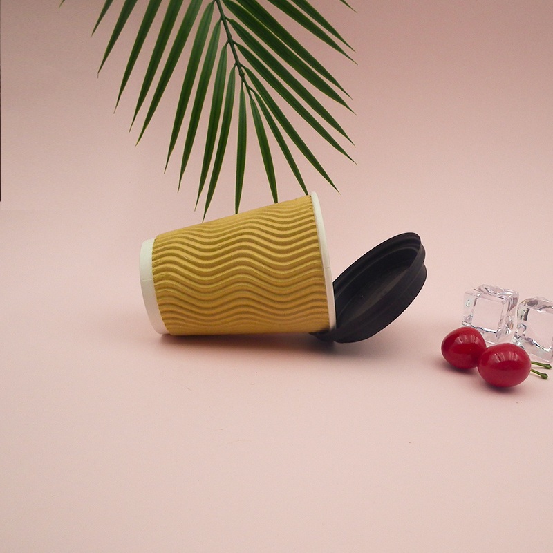 A1187 PLA Coated 10oz Ripple Wall Cup – Cup and Paper Cup price
