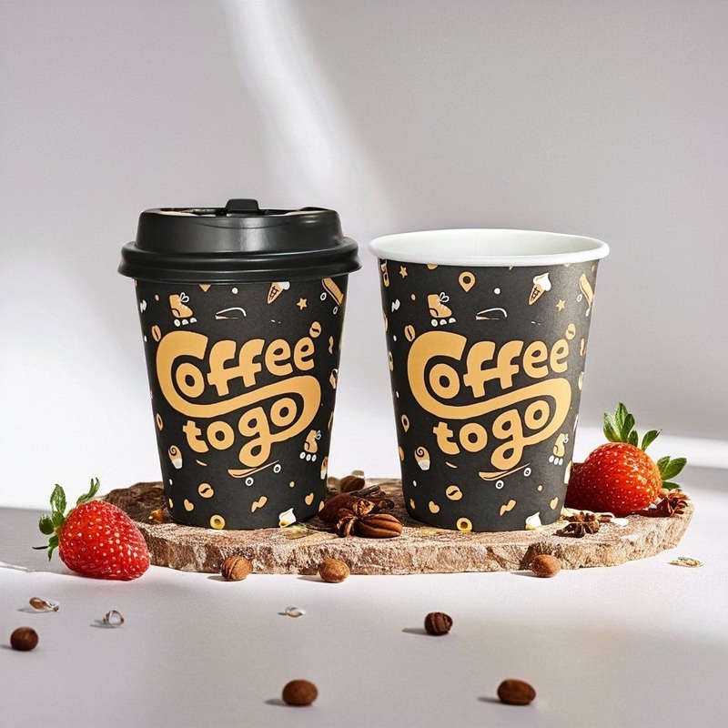 Anhui Factory Direct Sales 2.5oz/3oz/4oz/6oz/7oz/8oz Disposable Single Double Ripple Wall Takeout Hot Drinking Cheap Paper Coffee Cups with Plastic Lids – Coffee Mugs with Plastic Lids and Custom Logo Printed Mugs price