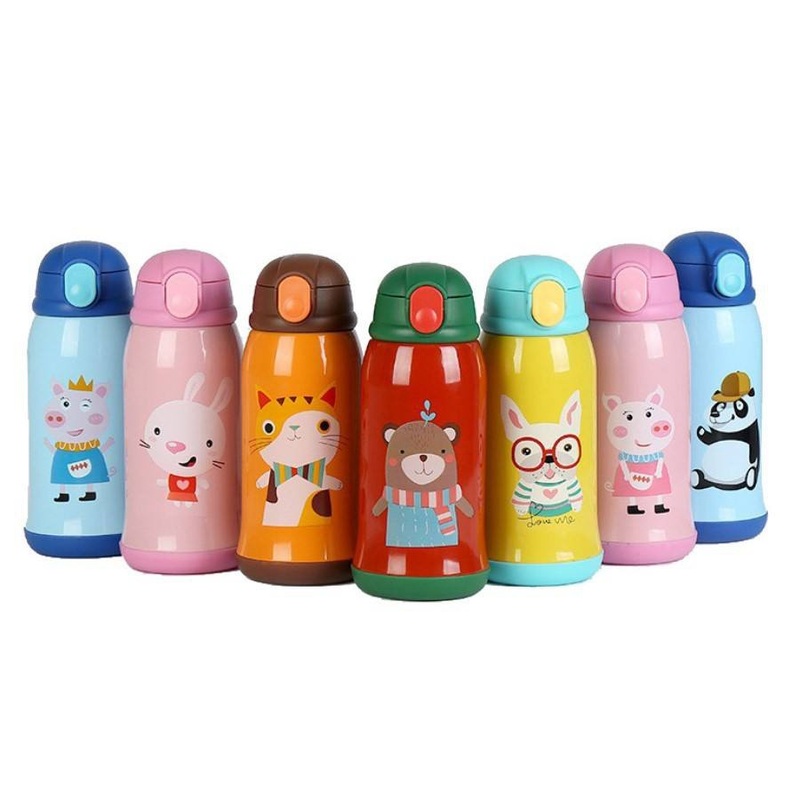 Attractive Cartoon Portable Children Vacuum Flask Stainless Steel Tumbler Water Bottle – Bottle and Vacuum Flasks price