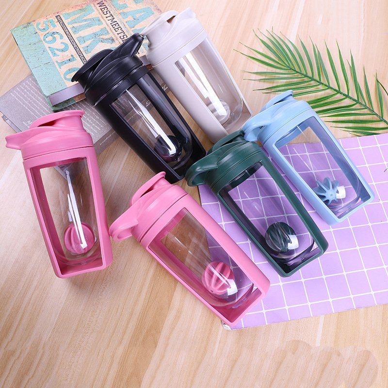 Custom 700ml Shake Water Gym Bottles Shaker Mixing Ball Protein Cup Sports Plastic Protein Fitness Shaker Bottle – Protein Shaker Bottle and PP Shaker Bottle price