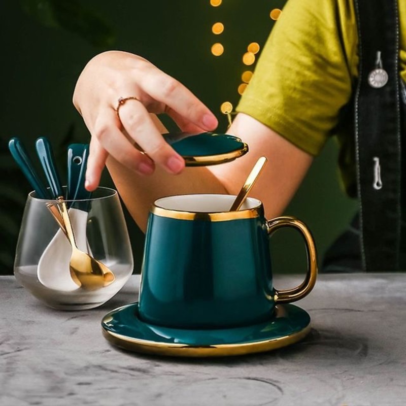 Custom Logo Portable Colorful Drinking Coffee Cup Porcelain Ceramic Mug Set – Ceramic Cup and China Cup price