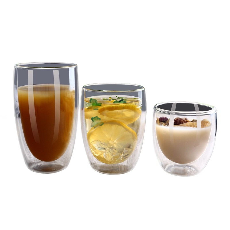 High Borosilicate Glass Tea Mug Handmade Heat Resistance Double Walled Glass Coffee Cups – Glass Tea Mug and Glass Coffee Cups price