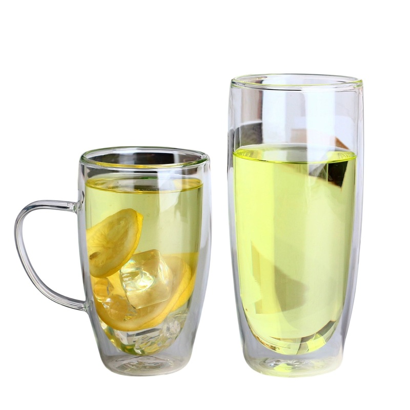 High Borosilicate Water Glass Mug Double Wall Egg Shape Glass Beverage Cups – Water Glass Cup and Glass Beverage Cups price