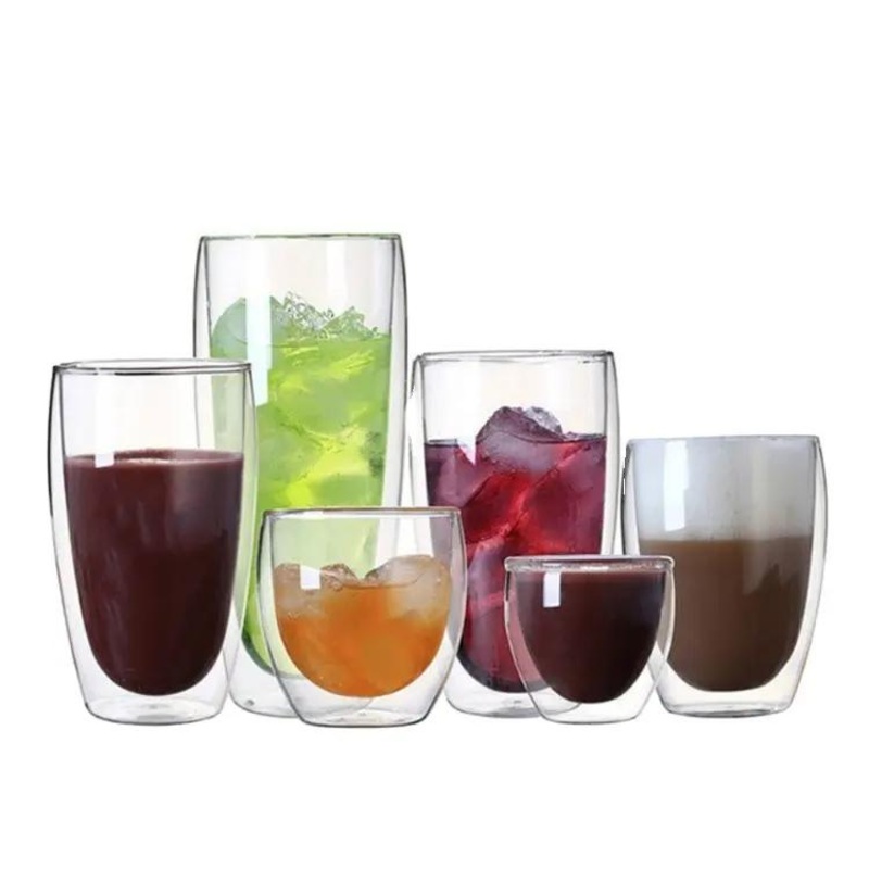 Wholesale 250ml Egg Shape Heat-Resistant High Borosilicate Double Wall Glass Cup – Coffee Glass Cup and Milk Glass Cup price
