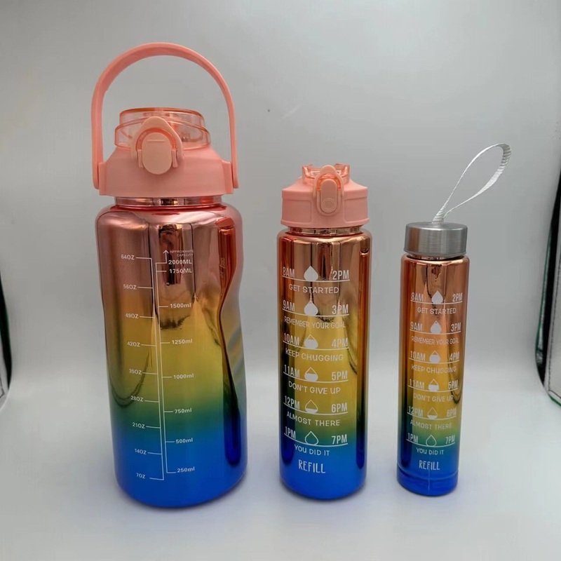 2024 New Arrivals Products Gradient Motivational Plastic Water Bottle Climbing Water Bottles with Reminder to Drink – 2024 New Arrivals Products and Gradient Motivational Plastic Water Bottle price