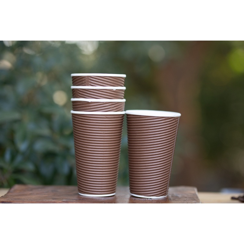 2025 Anbao 280ml 361ml 343ml 405ml 420ml 497ml 598ml 714ml Disposable Ripple Wall Coffee Tea Disposable Cup and Mug – Coffee Cup and Paper Coffee Cup price