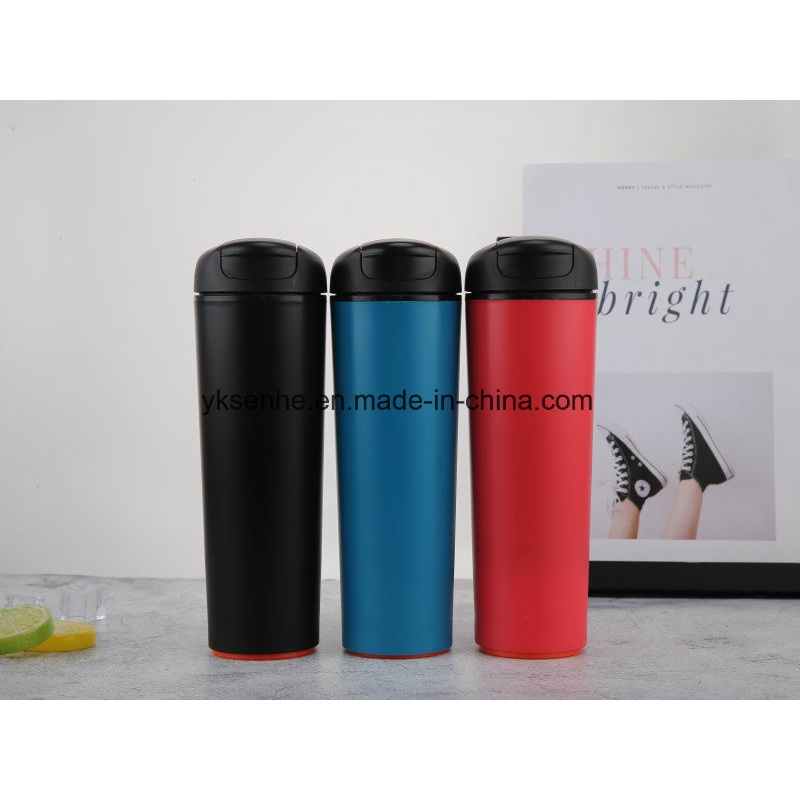 450ml Reusable Food Grade Plastic Coffee Mug with Suction on Bottom – Plastic Mug and Stainless Steel Cup price