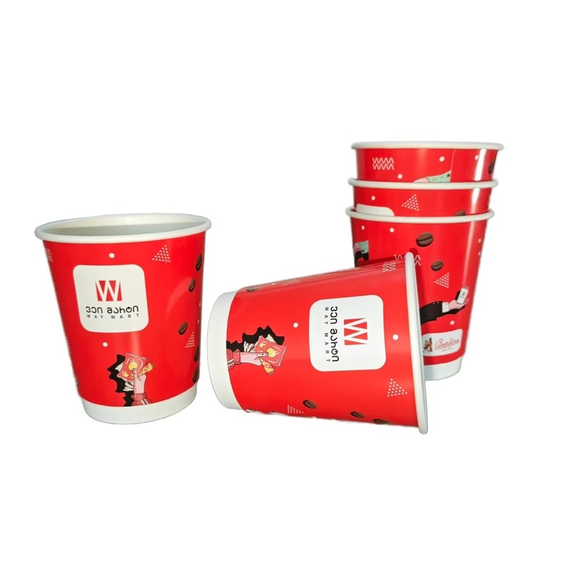 4oz 8oz 12oz 16oz Custom Logo Takeout Disposable Double Wall Hot Coffee Paper Cup with Lid – Coffee Mug with Plastic Lid and Coffee Mug price