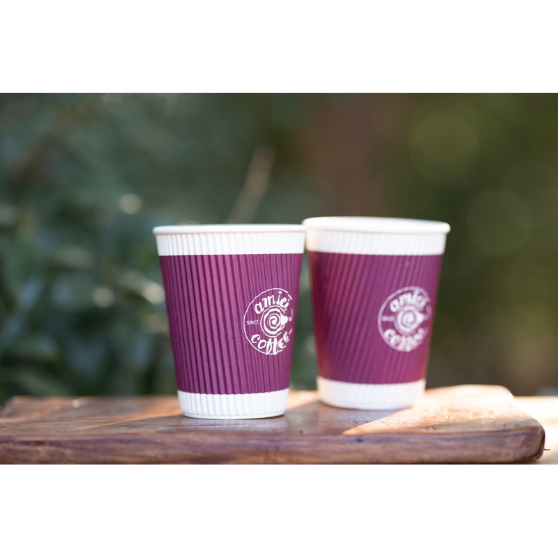 Anbao 118ml 280ml 361ml 343ml 405ml 420ml 497ml 598ml 714ml PE/PLA/Biopbs/Aqueous Coating Disposable Ripple Wall Coffee Tea Disposable Paper Cup – Coffee Cup and Paper Coffee Cup price