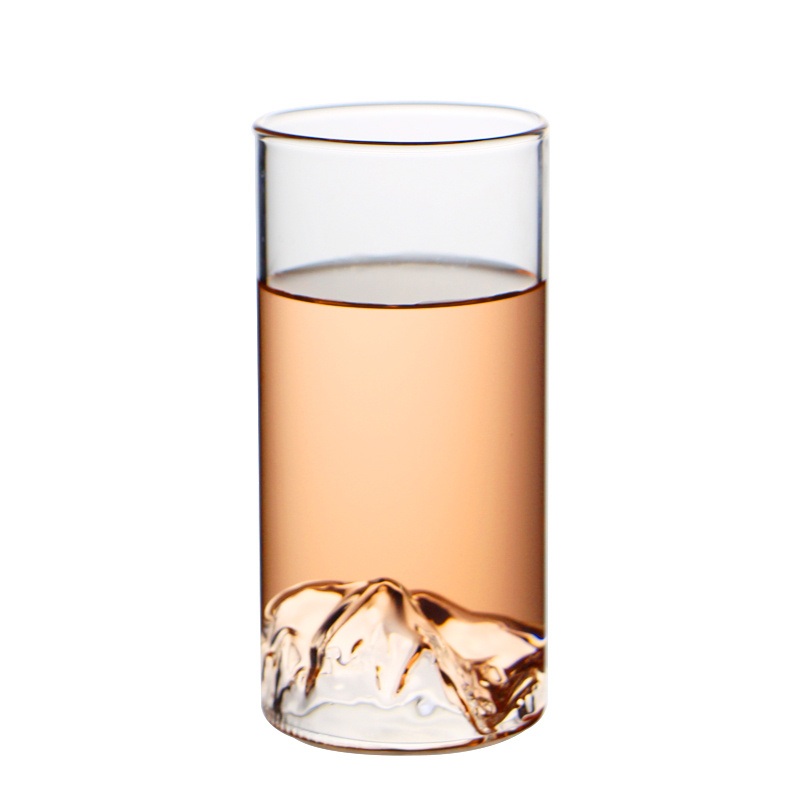 High Borosilicate Glass Green Tea Cup Heat Resistant Glass Household Open Water Cup Clear Glass Mountain View Cup 320ml – Dimensional Modeling and Glass Cup price