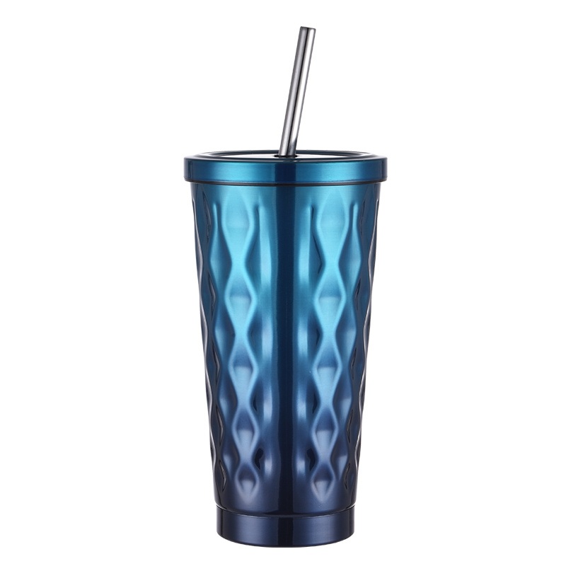 Hot 500ml Stainless Steel Vacuum Insulated Coffee Juice Cup with Straw – Vacuum Tumbler and Mug price