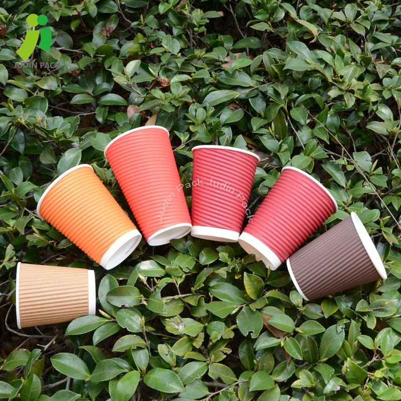 Hot Sale Beverage Disposable Ripple Coffee Paper Cup with Lid – Paper Cup and Ripple Wall Cup price