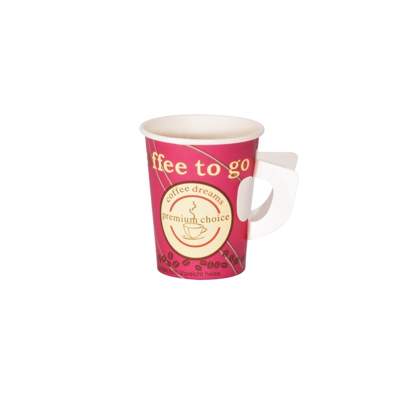 Instant Coffee Paper Cup with Handle Customised Paper Coffee Cups with Logo – New Design Paper Cup and Lid Paper Cup price