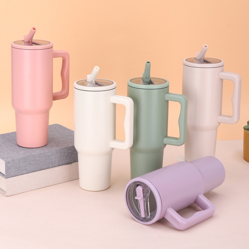 New Generation 40oz Insulated Handle Tumblers 304 Stainless Steel Vacuum Insulated Tumbler Thermos Water Bottle with Lid and Straw – Handle Tumblers and Vacuum Insulated Tumbler price